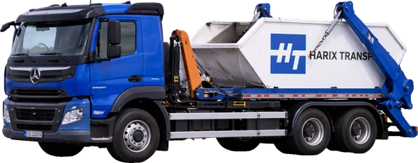Absetzkipper von Harix Transport für Containerlogistik