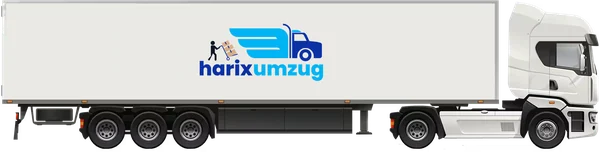 Sattelzug 40 t mit harixumzug-Beschriftung
